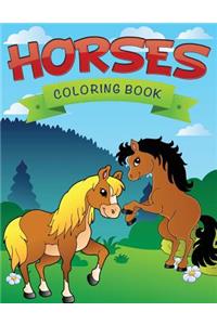 Horses Coloring Book