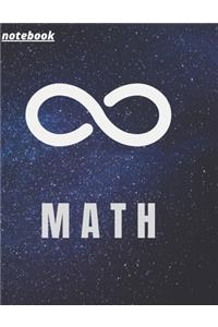 black notebook; math journal