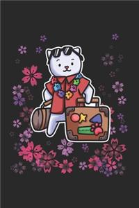 Vacation Case Flower Cat Notebook