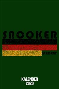 Kalender 2020 Snooker Germany