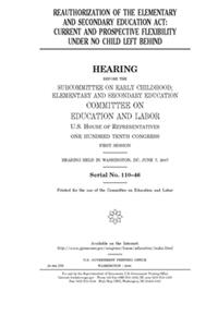 Reauthorization of the Elementary and Secondary Education Act