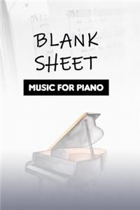 Blank Sheet Music For Piano