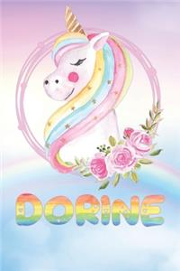 Dorine: Want To Give Dorine A Unique Memory & Emotional Moment? Show Dorine You Care With This Personal Custom Named Gift With Dorine's Very Own Unicorn Cus