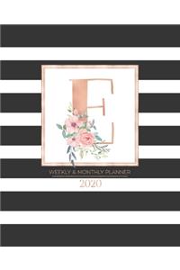 Weekly & Monthly Planner 2020 E