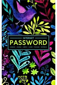 Internet Password Logbook - Journal - Libreta - Cahier - Taccuino - Notizbuch