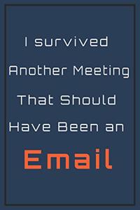 I survived another meeting that should have been an Email