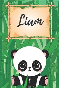 Liam Notizbuch Panda / Malbuch / Kritzelbuch / Tagebuch / Journal / DIN A5 / Geschenke