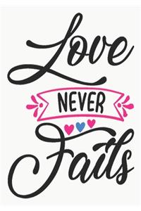 Love never fails