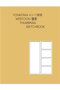 Yonkoma Webtoon Thumbnail Sketchbook