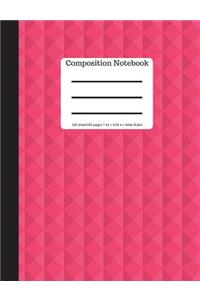 Composition Notebook - 100 Pages 9.69 X 7.44 Size Wide Ruled -