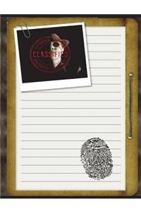 Top Secret Classified Notebook: 7.44 X 9.69 Spy Story Journal for Kids: Fun & Unique Spy Games Notebook for Boys or Girls; Spies Journal Gear for Kids - Wide Lined Top Secret Blank Journal Pages