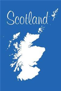 Scotland - Azure Blue 101 - Lined Notebook with Margins - 6X9
