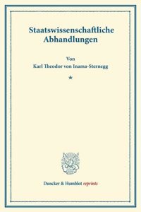 Staatswissenschaftliche Abhandlungen
