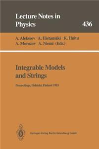 Integrable Models and Strings