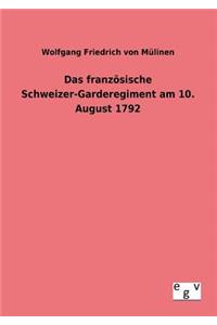 französische Schweizer-Garderegiment am 10. August 1792