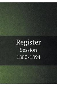 Register Session 1880-1894