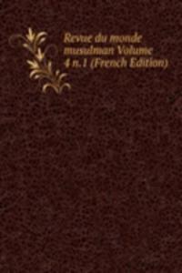 Revue du monde musulman Volume 4 n.1 (French Edition)