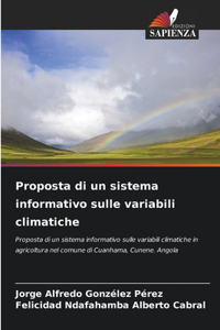 Proposta di un sistema informativo sulle variabili climatiche