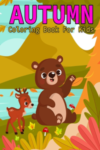 autumn coloring book for kids ages 2-4