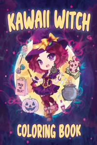 Kawaii Witch Coloring Book