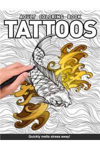 Tattoos Adults Coloring Book