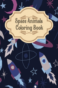 Space Animals Coloring Book