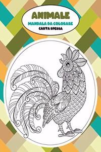 Mandala da colorare - Carta spessa - Animale