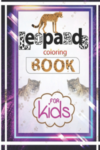 Leopards coloring book for kids