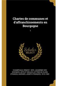 Chartes de communes et d'affranchissements en Bourgogne