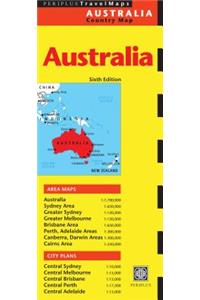 Australia Travel Map Sixth Edition