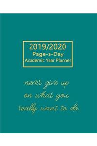 Academic Planner 2019-2020 Page A Day