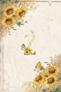Vintage Sunflower Notebook