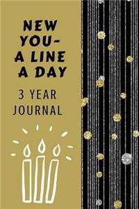 New You A Line A Day 3 Year Journal