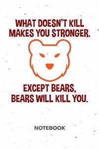 What Doesn't Kill Makes You Stronger NOTEBOOK