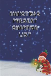Christmas Present Shopping List