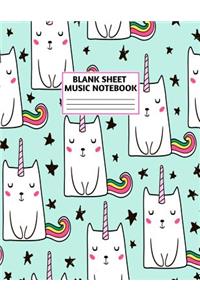 Blank Sheet Music Notebook