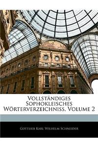 Vollständiges Sophokleisches Wörterverzeichniss, Volume 2