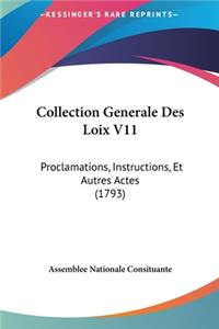 Collection Generale Des Loix V11