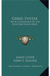 Greek Syntax