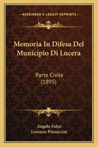 Memoria In Difesa Del Municipio Di Lucera
