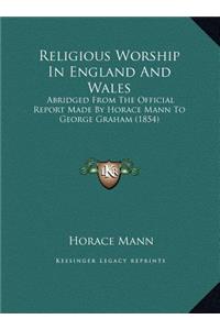 Religious Worship In England And Wales