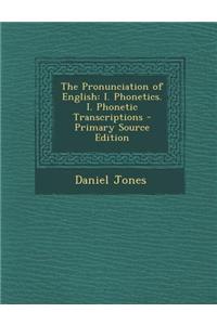 The Pronunciation of English