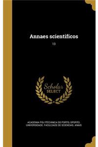 Annaes scientificos; 13