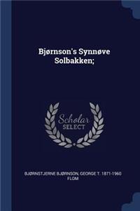 Bjørnson's Synnøve Solbakken;