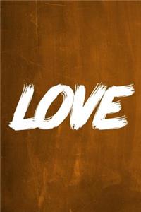Chalkboard Journal - LOVE (Orange)