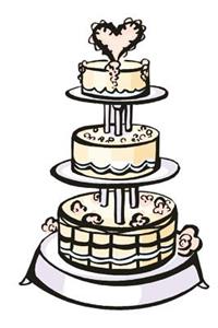 Wedding Journal Tiered Wedding Cake