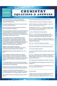 Chemistry Equations & Answers (Speedy Study Guide)