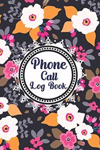 Phone Call Log Book