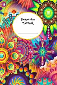 Composition Notebook: The Perfect Place to take Notes and Organizing your Free Time, School Activities and Works - Psychedelic - 8,5" x 11" - Lined