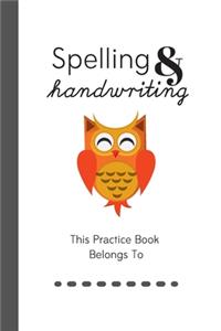 Spelling & Handwriting Practice Book